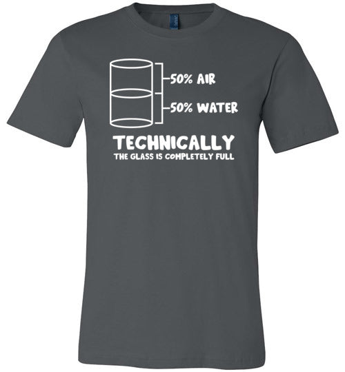 Technically The Glass Is Full Canvas