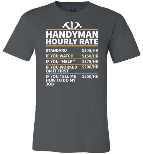 Handyman Hourly Rate Canvas