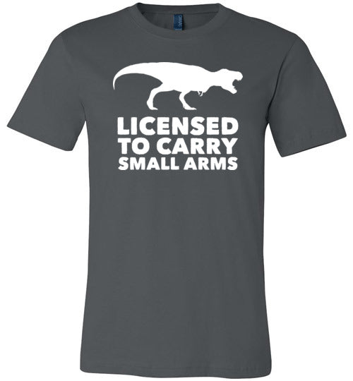 Licensed To Carry Small Arms T-Rex Canvas