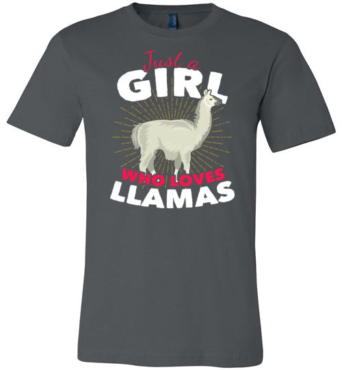 Girl Who Loves Llamas Canvas