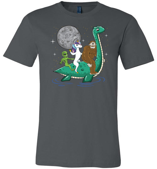 Bigfoot Alien Loch Ness Canvas