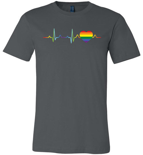 LGBT Color Heartbeat Canvas