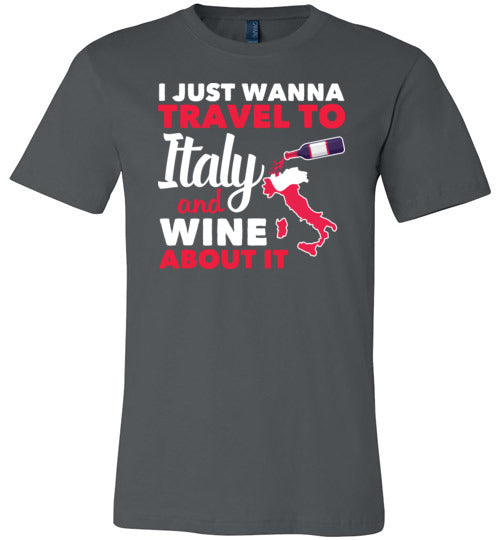 Italy Wine Travel Canvas