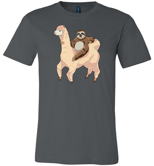 Sloth Riding A Llama Canvas