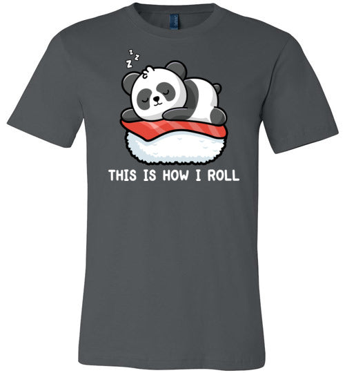 Sushi Panda This is How I Roll Canvas