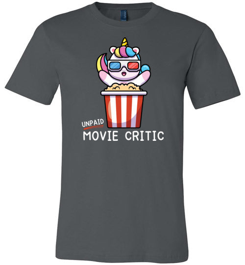 Unicorn Unpaid Movie Critic Canvas