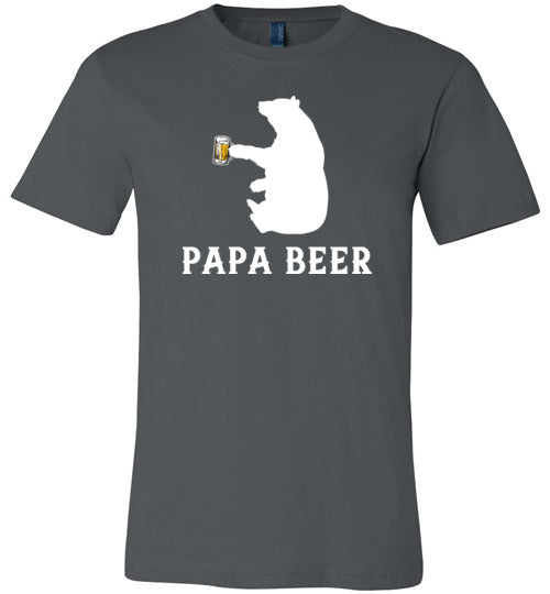 Papa Beer Bear Canvas