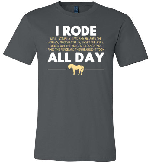 Horse Rode All Day Canvas