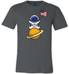 Astronaut American Flag Canvas