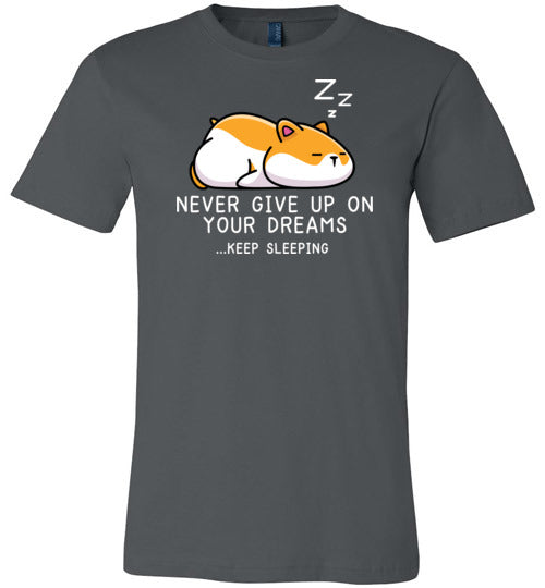 Hamster Never Give Up Dreams Canvas