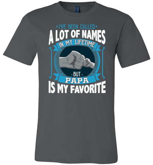 Called Names Papa Favorite Canvas