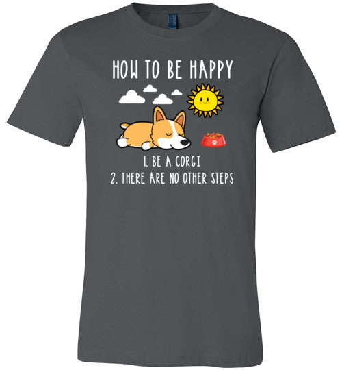 How To Be Happy Corgi Canvas