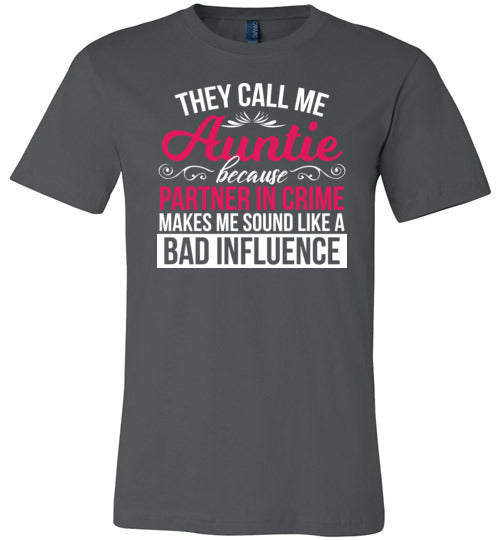 Auntie Partner In Crime Canvas