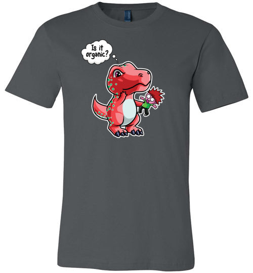 Dinosaur T-Rex Is It Organic Canvas