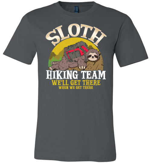 Sloth Hiking Team Canvas