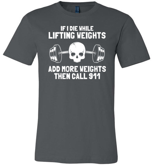 Lifting Weights Die Canvas
