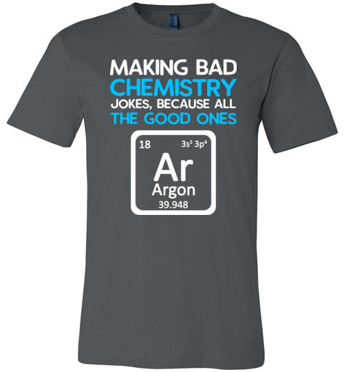 Chemistry Jokes Argon Canvas