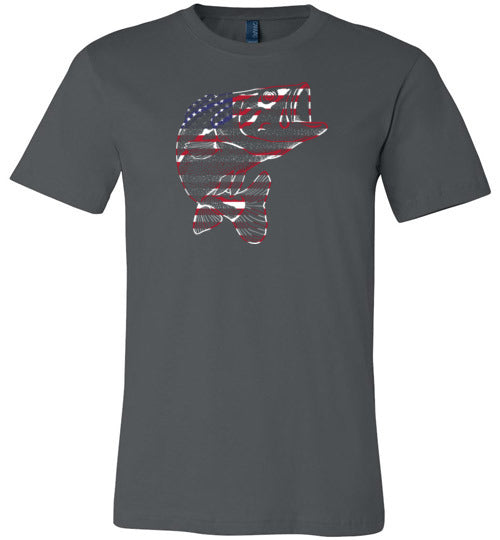 Bass Flag Fishing Canvas