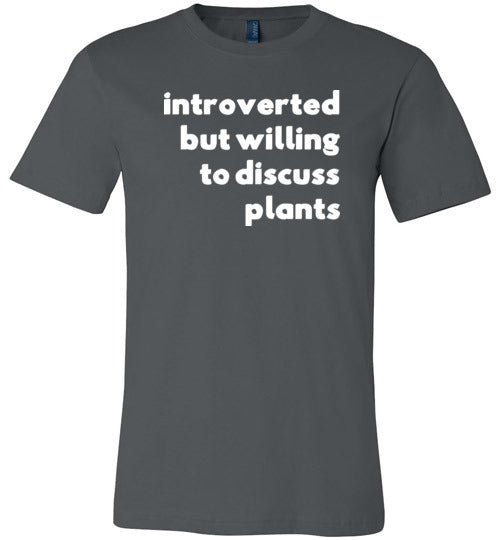 Introverted But Willing To Discuss Plants Canvas
