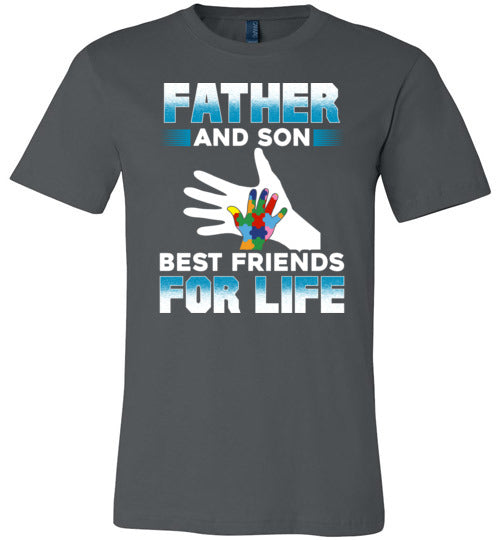 Father Son Autism Best Friends Canvas