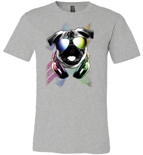 DJ Pug Dog Rave Canvas