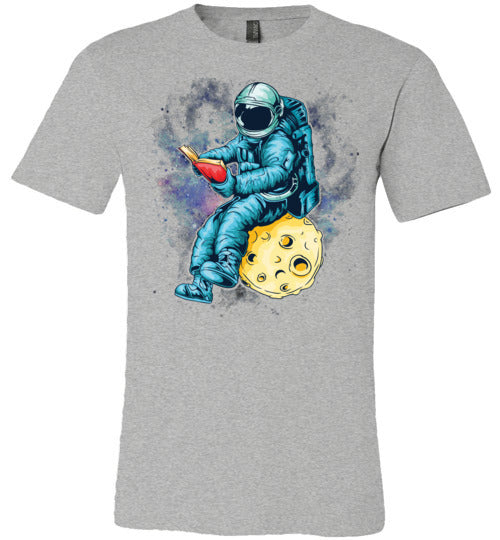 Astronaut Reading Space Canvas