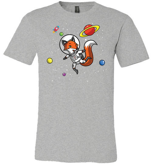 Astronaut Fox In Space Canvas