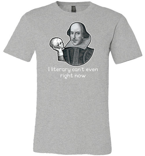 Shakespeare Literary Cant Even Right Now Canvas