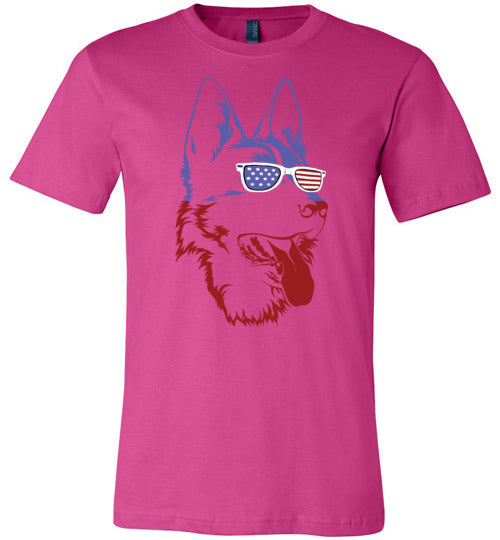 German Shepherd American Sunglasses Canvas