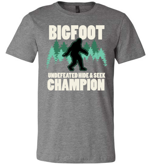 Bigfoot Hide And Seek Champion Canvas