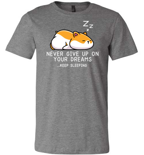 Hamster Never Give Up Dreams Canvas