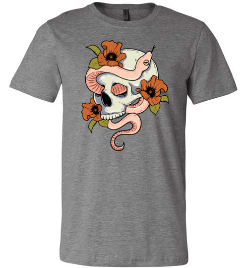 Skull and Snake Canvas