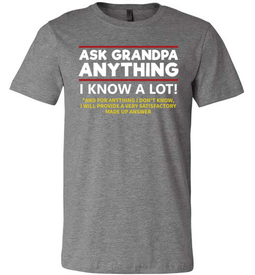 Ask Grandpa Anything Canvas