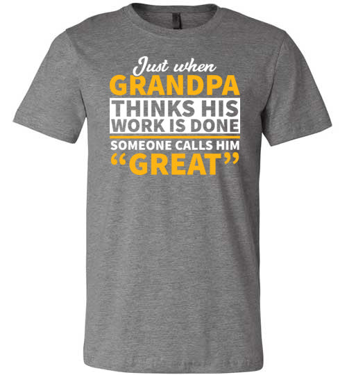 Grandpa Thinks Work Is Done Canvas