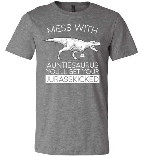 Auntiesaurus Jurasskicked Canvas