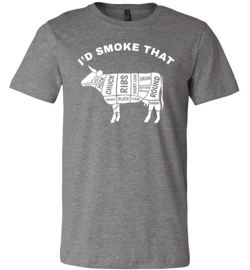 Id Smoke That Beef BBQ Canvas