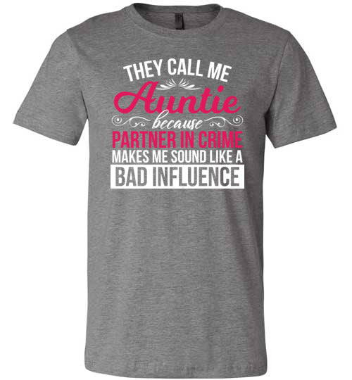 Auntie Partner In Crime Canvas