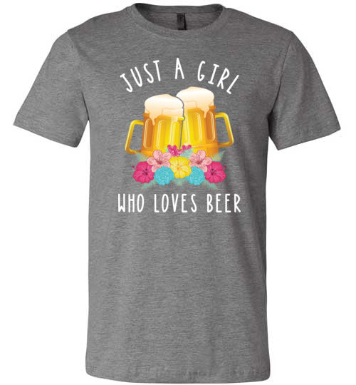 Just A Girl Who Loves Beer Canvas
