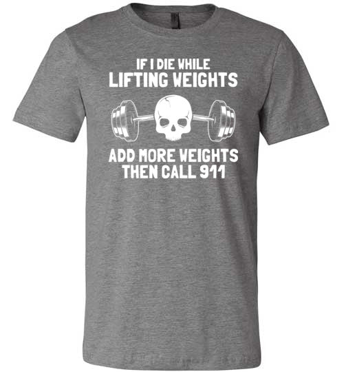Lifting Weights Die Canvas