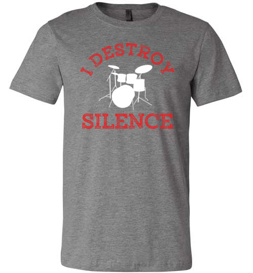 Drummer Destroy Silence Canvas