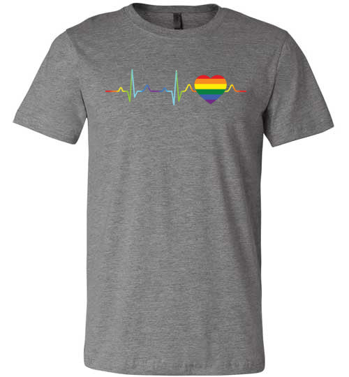 LGBT Color Heartbeat Canvas