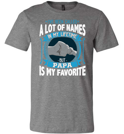 Called Names Papa Favorite Canvas