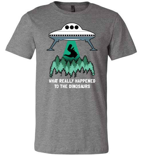 Alien Dinosaurs Abduction Canvas