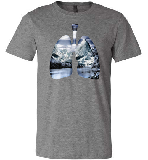 Hiking Nature Lungs Canvas