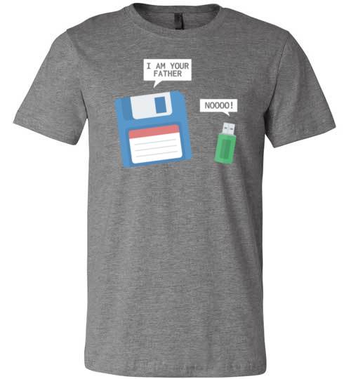 USB Floppy Disk Father Son Canvas