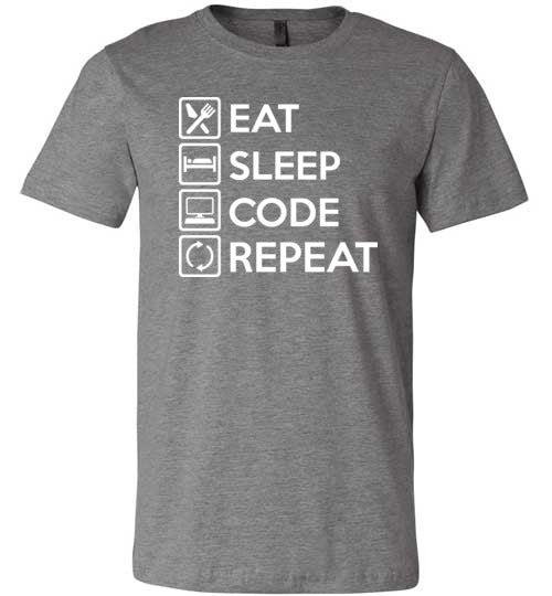 Eat Sleep Code Canvas