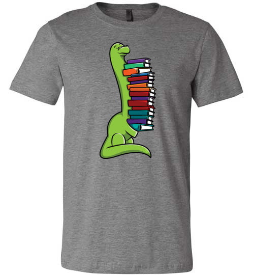 Dinosaur Long Neck Reading Canvas