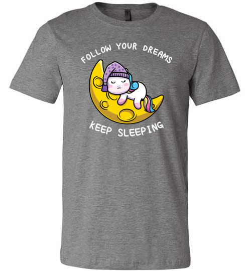 Unicorn Follow Dreams Keep Sleeping Canvas