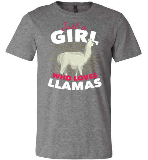 Girl Who Loves Llamas Canvas