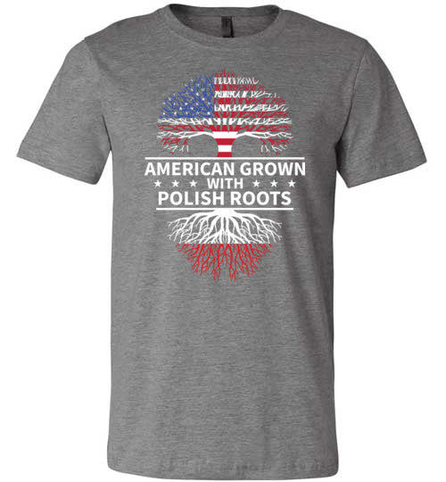 American Grown Polish Roots Canvas